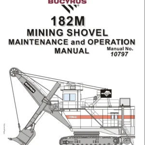 CAT Electric Rope Shovel 182M Mining Shovel Maintenance & Operation Manual  - PDF DOWNLOAD