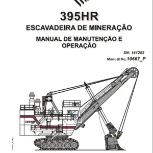 CAT Electric Rope Shovel 395HR Escavadeira DE MINIRACAO MANUL DE MANUTINCAO E OPlERACAO -PDF DOWNLOAD (Portuguese)