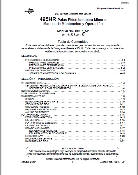 CAT 495HR Pala Minería Manual de Operación y Mantenimiento PDF - Image 3