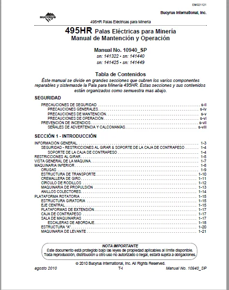 CAT Electric Rope Shovel 495HR Palas para Minería Manual De Mantencion & Operacion - PDF DOWNLOAD - Image 3