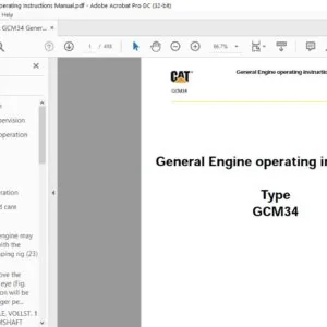 CAT GCM34 General Engine Operating Instructions Manual - PDF DOWNLOAD