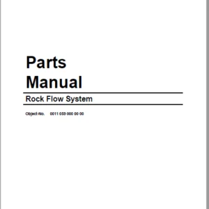 CAT Rock Feeder Rock Flow System Parts Manual - PDF DOWNLOAD
