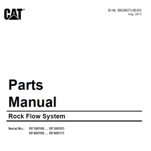 CAT Rock Mover Rock Flow System Parts Manual - PDF DOWNLOAD