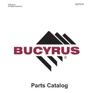 CAT Roof Bolter BC100 Belt System Parts Manual - PDF DOWNLOAD