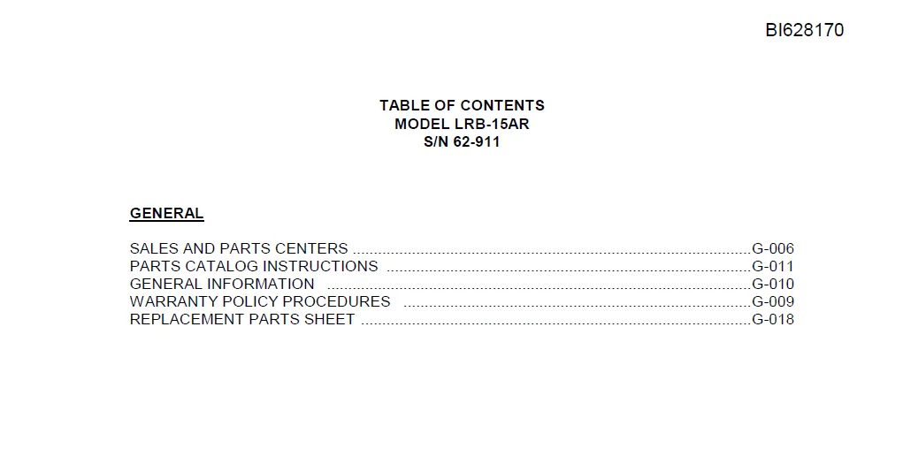 CAT Roof Bolter LRB-15AR Parts Manual - PDF DOWNLOAD - Image 2