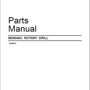 CAT ROTARY DRILL  MD6540C ROTARY DRILL Parts Manual – PDF DOWNLOAD