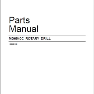 CAT ROTARY DRILL  MD6540C ROTARY DRILL Parts Manual – PDF DOWNLOAD