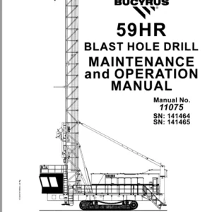 CAT Rotary Track Drill 59HR Blast Hole Drill MAINTENANCE and OPERATION MANUAL - PDF DOWNLOAD