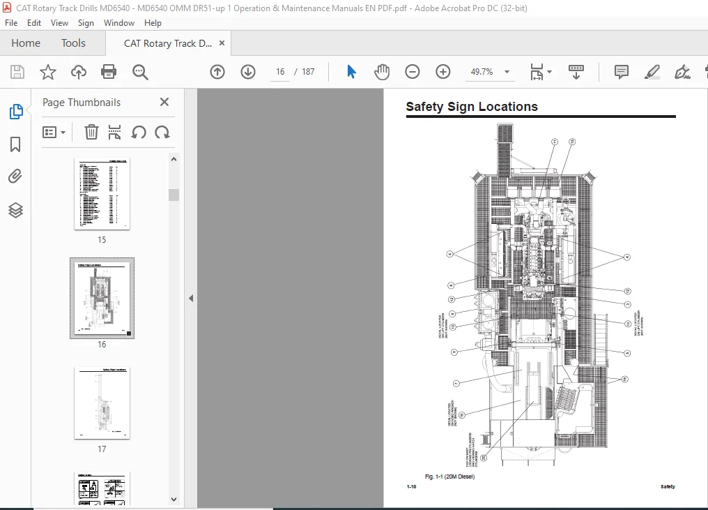 CAT Rotary Track Drill MD6540 Rotary Blasthole Drill Operation & Maintenance Manual - PDF DOWNLOAD - Image 4