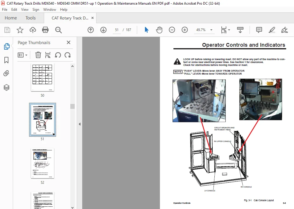 CAT Rotary Track Drill MD6540 Rotary Blasthole Drill Operation & Maintenance Manual - PDF DOWNLOAD - Image 5