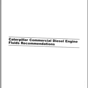 CAT Rotary Track Drills 39HR Caterpillar Commercial Diesel Engine Fluids Recommendations Operation & Maintenance Manual