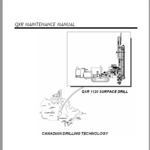 CAT Rotary Track Drills QXR 1120 Surface Drill MAINTENANCE MANUAL - PDF DOWNLOAD