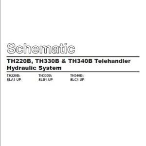 CAT TH220B  TH330B AND TH340B Telehandler Hydraulic System  Schematic Manual - PDF DOWNLOAD