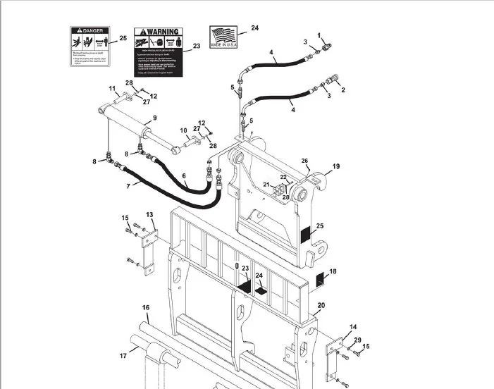 CAT Telehandler TL1255 (TBN) Parts Manual - PDF Download - Image 6