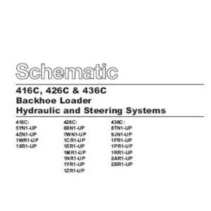 Cat 426C-6XN Backhoe Loader Hydraulic & Steering + Electrical System Schematic Manual - PDF DOWNLOAD
