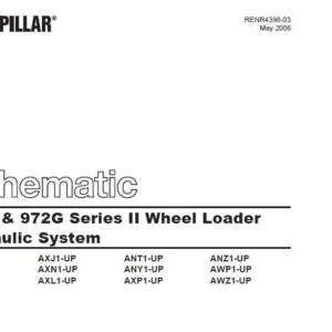 CAT 966G & 972G Series II Wheel Loader Electrical System & Hydraulic System Schematic Manual - PDF DOWNLOAD