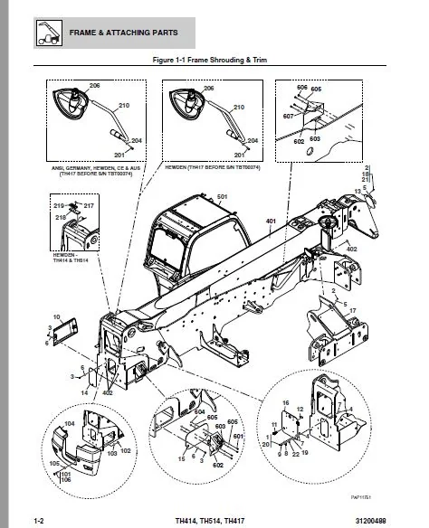 Cat TH414 TH514 TH417 Telehandler Parts Manual - PDF DOWNLOAD - Image 4