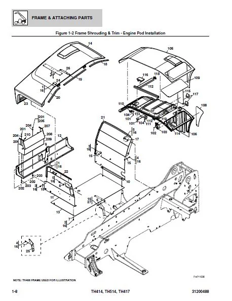Cat TH414 TH514 TH417 Telehandler Parts Manual - PDF DOWNLOAD - Image 5