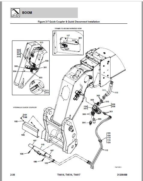 Cat TH414 TH514 TH417 Telehandler Parts Manual - PDF DOWNLOAD - Image 6