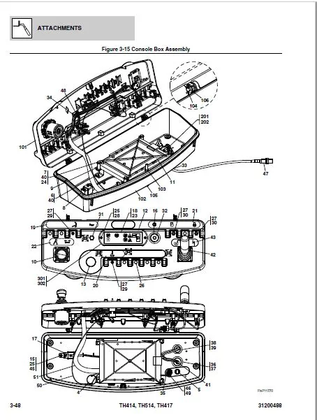 Cat TH414 TH514 TH417 Telehandler Parts Manual - PDF DOWNLOAD - Image 8