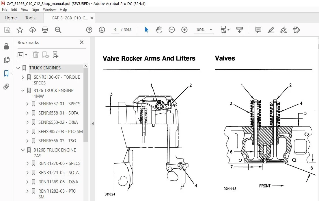 Cat 3100 HEUI Diesel Truck Engine Service Shop Manual - PDF DOWNLOAD - Image 6