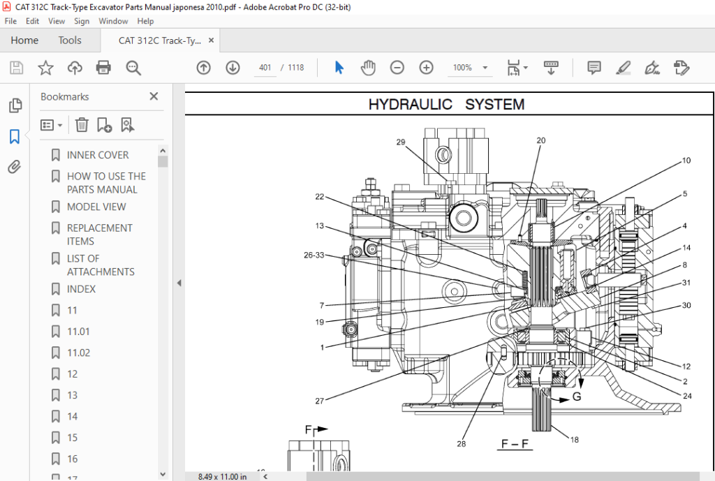Cat 312C Track-Type Excavator Parts Manual - PDF DOWNLOAD ...