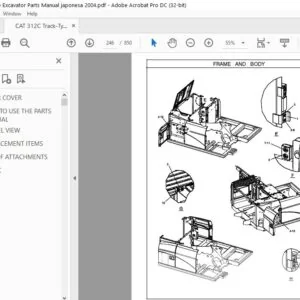 Cat 312C Track-Type Excavator Parts Manual - PDF DOWNLOAD