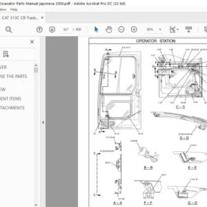 Cat 313C CR Track-Type Excavator Parts Manual - PDF DOWNLOAD