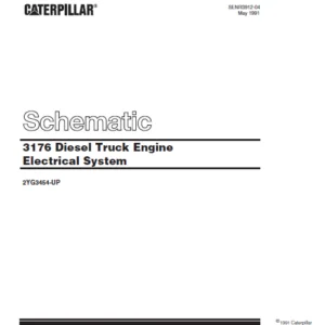 Cat 3176 Diesel Truck Engine Electrical System Schematic Manual - PDF DOWNLOAD