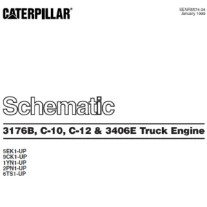 Cat 3176B  C-1 O C-12 & 3406E Truck Engine Electrical System Schematic Manual - PDF DOWNLOAD