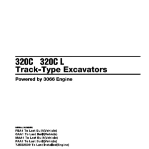 Cat 320C 320C L Track-Type Excavators Parts Manual - PDF DOWNLOAD