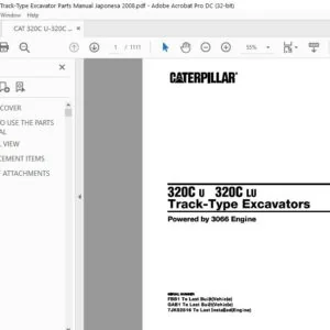 Cat 320C U 320C LU Track-Type Excavators Parts Manual - PDF DOWNLOAD