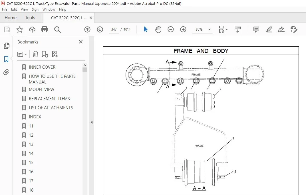 Cat 322C 322C L Track-Type Excavator Parts Manual - PDF DOWNLOAD - Image 3