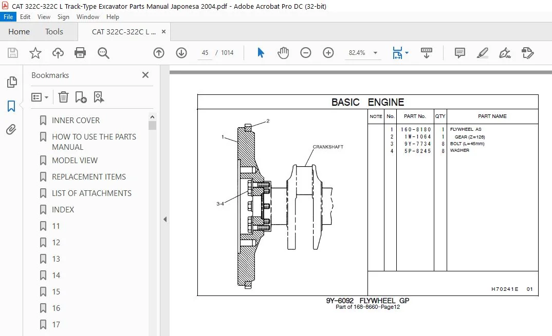 Cat 322C 322C L Track-Type Excavator Parts Manual - PDF DOWNLOAD - Image 7