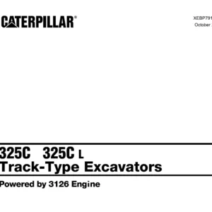 Cat 325C 325C L Track-Type Excavators Parts Manual - PDF DOWNLOAD