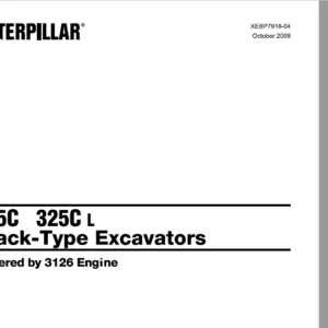 Cat 325C 325C L Track-Type Excavators Parts Manual - PDF DOWNLOAD
