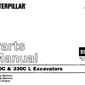 Cat 330C & 330C L Excavators Parts Manual - PDF DOWNLOAD