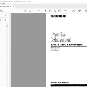 Cat 330C & 330C L Excavators Parts Manual - PDF DOWNLOAD