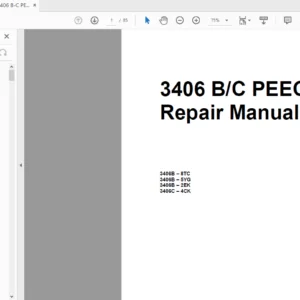 Cat 3406 BC PEEC Repair Manual - PDF DOWNLOAD