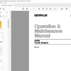 Cat 3406 Truck Engine Operation & Maintenance Manual - PDF DOWNLOAD