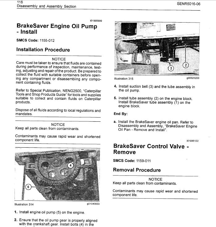 Cat 3406E On-Highway Engine Disassembly & Assembly Manual - PDF ...