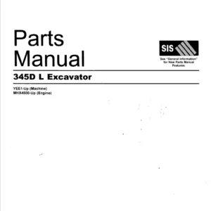 Cat 345D L Excavators Parts Manual - PDF DOWNLOAD