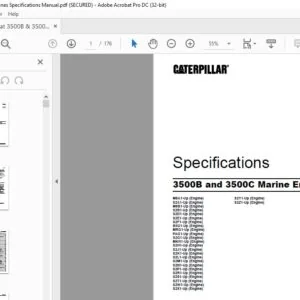 Cat 3500B & 3500C Marine Engines Specifications Manual - PDF DOWNLOAD