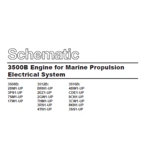 Cat 3500B Engine for Marine Propulsion Electrical System Manual - PDF DOWNLOAD