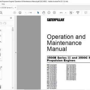 Cat 3500B Series II & 3500C Marine Propulsion Engines Operation & Maintenance Manual