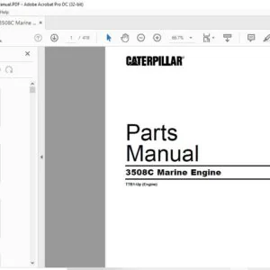 Cat 3508C Marine Engine Parts Manual - PDF DOWNLOAD