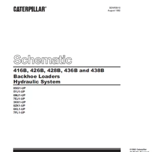Cat 416B 426B 428B 436B & 438B Backhoe Loaders Hydraulic System Schematic Manual - PDF DOWNLOAD