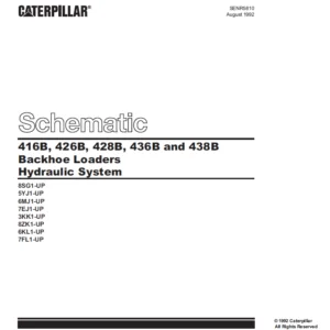 Cat 416B 426B 428B 436B & 438B Backhoe Loaders Hydraulic System Schematic Manual - PDF DOWNLOAD