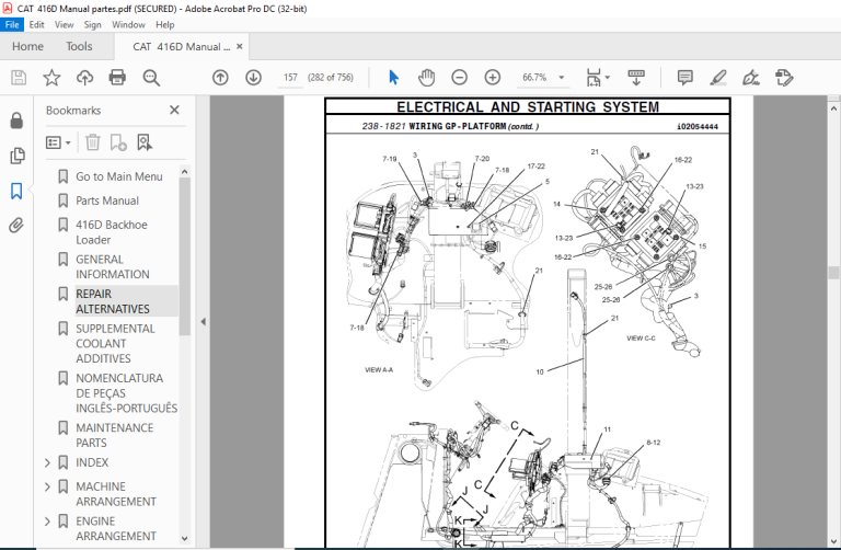 Cat 416D Backhoe Loader Parts Manual - PDF DOWNLOAD - HeyDownloads ...