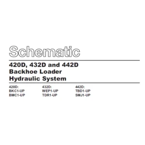 Cat 420D 432D & 442D Backhoe Loader Hydraulic System Schematic Manual - PDF DOWNLOAD